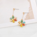 Boucles d&#39;oreilles de la mode Shangjie OEM Joyas Cadeau de Noël set pour fille mignon de boucles d&#39;oreilles à crochet du Père Noël